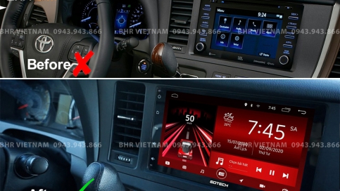 Màn hình DVD Android xe Toyota Sienna 2014 - 2020 | Gotech GT10 Pro
